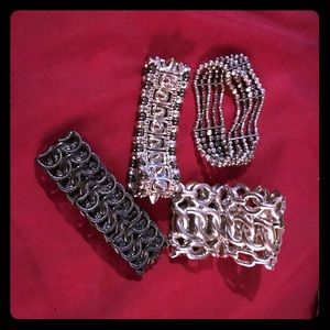 Chunky Metallic Bracelets